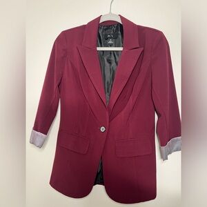 BCX Medium Size Burgundy (Vinotinto) Blazer